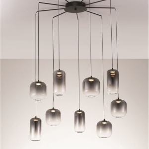 Lustra cu 9 pendule LED design modern AELIA 232514 universul-luminii.ro
