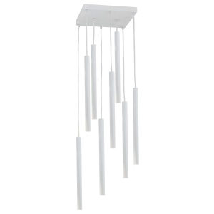 Lustra cu Pendule LED tubulare stil minimalist ETNA 8 alba