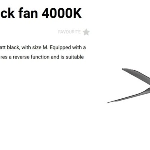 Lustra cu Ventilator si telecomanda PUNT TEK M negru 4000K - Img 2