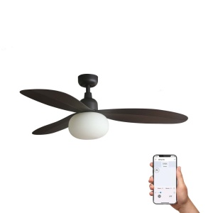 Lustra cu Ventilator tavan smart sistem TUYA si telecomanda si protectie IP44 PALMA M - Img 2