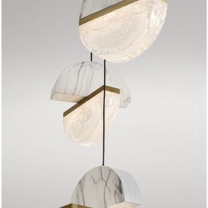 Lustra decorativa cu 5 pendule LED 2700K DORIN - Img 6