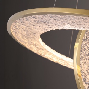Lustra decorativa metal auriu, acrilic LED Alexia 621724 universul-luminii.ro