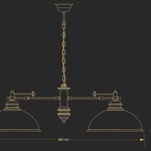 Lustra design clasic realizata manual Lido, 2L - Img 3