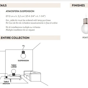 Lustra design Glam Retro realizata manual Atmosfera Pewter - Img 3