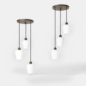 Lustra design italian din alama si sticla Talis - Img 6