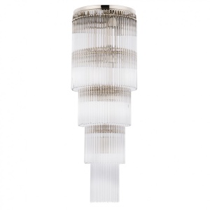 Lustra design LUX diametru 25cm din alama decorata cu sticla Filago