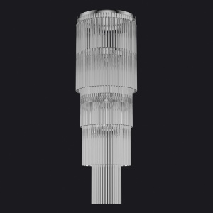Lustra design LUX diametru 25cm din alama decorata cu sticla Filago 87984 universul-luminii.ro