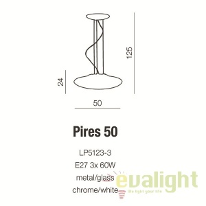 Lustra design modern 50cm Pires 183894 universul-luminii.ro