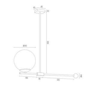 Lustra design modern minimalist MEGAN alama 59984 universul-luminii.ro