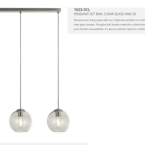 Lustra design modern Pendants 3L 1623-3CL SRT - Img 3