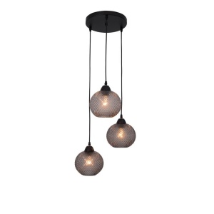 Lustra design modern Porto 3L gri NVL-8103994
