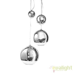 Lustra design modern Silver Ball 4 60764 universul-luminii.ro