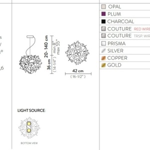 Lustra design unicat realizat manual Veli Copper, 42cm 122944 universul-luminii.ro