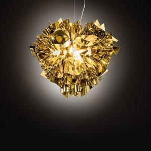 Lustra design unicat realizat manual Veli Gold Large, 60cm 122914 universul-luminii.ro