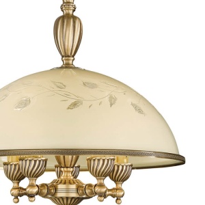 Lustra din alama cu sticla decorata design italian D-48cm 6208 101654 universul-luminii.ro