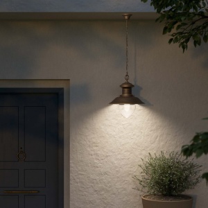 Lustra exterior IP44 realizata manual din alama Amalfi - Img 16