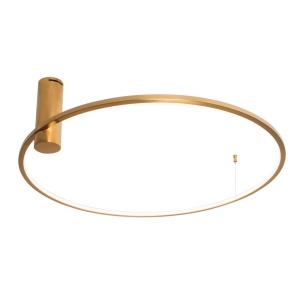 Lustra LED aplicata design circular Queen 80cm - Img 1