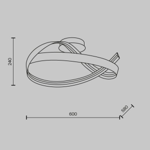Lustra LED aplicata design decorativ Plons - Img 8