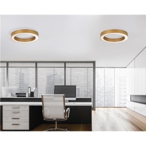 Lustra LED aplicata design modern OPAL 50W aurie - Img 3