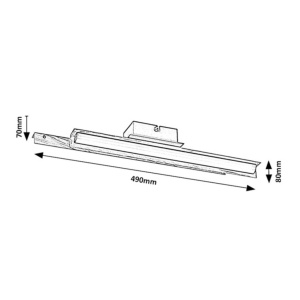 Lustra LED aplicata design modern Remiel - Img 5