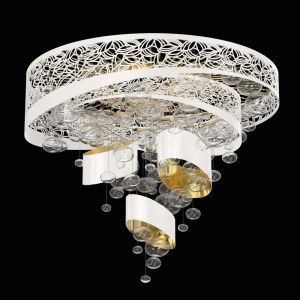 Lustra LED aplicata moderna design LUX, diametru 100cm, GLORY 01-CH 95364 universul-luminii.ro