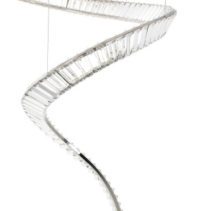 Lustra LED casa scarii design deosebit CHARMES 1A crom - Img 8