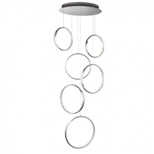 Lustra LED casa scarii design ultra-modern Rings 3166-6CC SRT