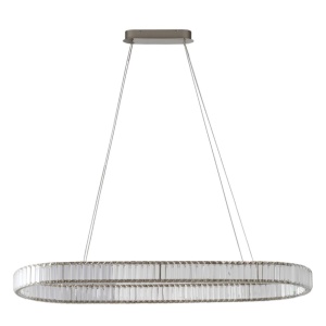 Lustra LED CCT suspendata cu telecomanda SPARKING crom