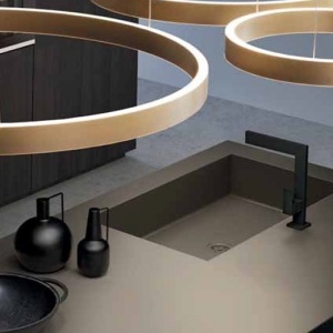 Lustra LED circulara cu 3 inele 80/60/40cm CRISEIDE, alb, negru sau auriu 227334 universul-luminii.ro