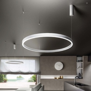 Lustra LED circulara diametru 96,6cm CRISEIDE, alb, negru sau auriu 227254 universul-luminii.ro