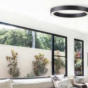 Lustra LED cu telecomanda design slim circular MARCO TOP 60 CCT GO 120064 universul-luminii.ro