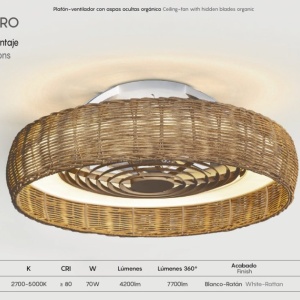 Lustra LED cu Ventilator si telecomanda KILIMANJARO 222964 universul-luminii.ro