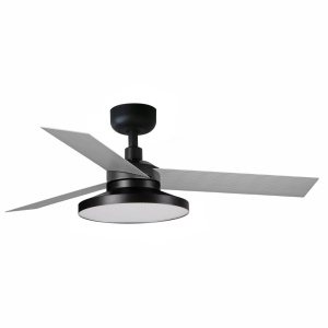 Lustra LED cu Ventilator tavan si telecomanda CRUISER TAK S negru/aluminiu 2700K