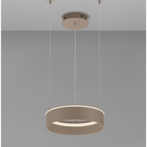Lustra LED design circular OLIVIA bej D-40cm - Img 4