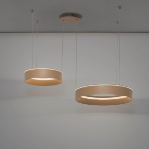 Lustra LED design circular OLIVIA bej - Img 7