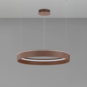 Lustra LED design circular OLIVIA maro inchis D-78cm - Img 2