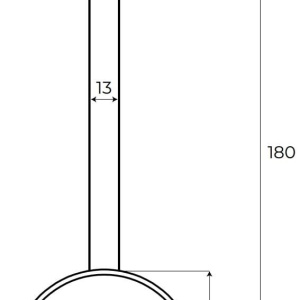 Lustra LED design decorativ modern Trio Arc I Matt Black 151224 universul-luminii.ro