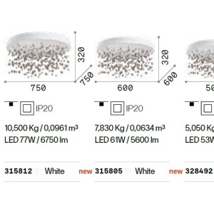 Lustra LED design elegant Armony pl d60 - Img 5