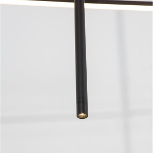 Lustra LED design liniar ELETTRA negru 195754 universul-luminii.ro