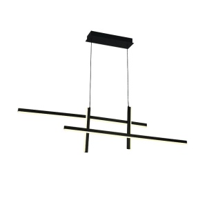 Lustra LED design liniar X-LIne negru - Img 1