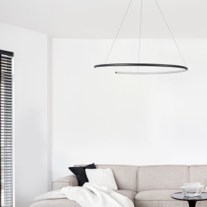 Lustra LED design modern BREDA negru NVL-9010023 75804 universul-luminii.ro