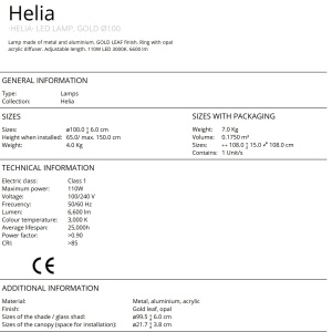 Lustra LED design modern circular 100cm Helia aurie SV-831622 - Img 2