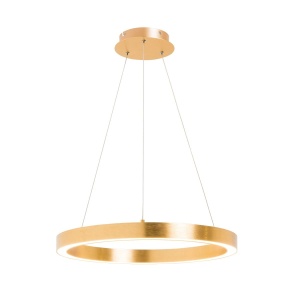 Lustra LED design modern circular CARLO auriu, diametru 50cm - Img 5