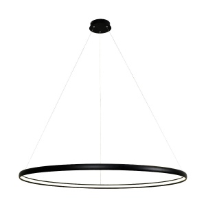 Lustra LED design modern circular CARLO negru mat, diametru 120cm - Img 2