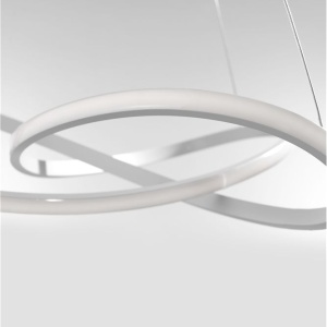 Lustra LED design modern Fusion, alb - Img 2