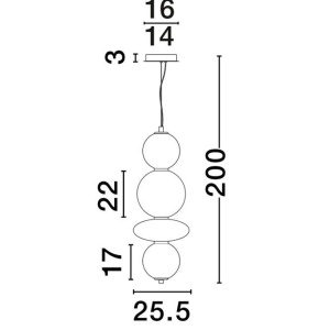 Lustra LED design modern navi 147494 universul-luminii.ro