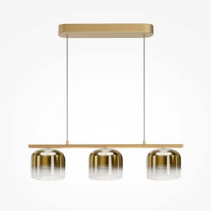 Lustra LED design modern Spirito auriu - Img 2