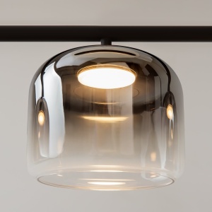 Lustra LED design modern Spirito negru - Img 5