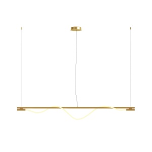 Lustra LED design modern Tau auriu