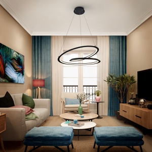 Lustra LED design ultra-modern Looping 60cm 84994 universul-luminii.ro